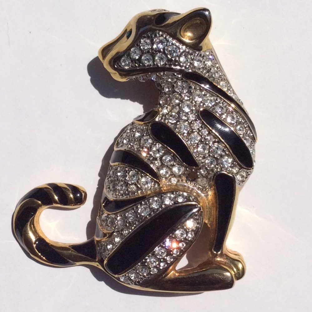 Fashion Jewelry | 3 1/2" XLarge Cat Pin (Read)